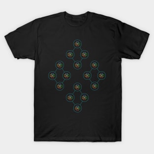 A network of colored squares T-Shirt